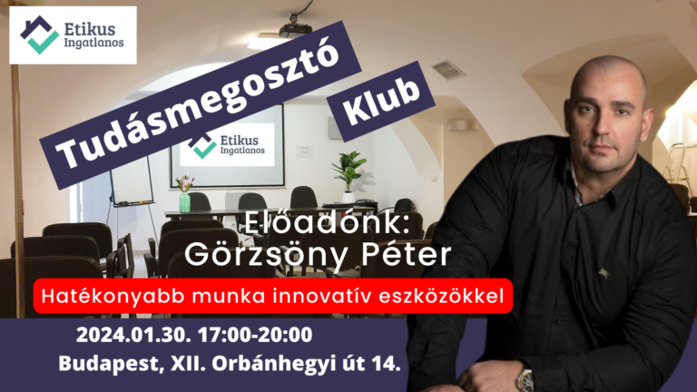 Read more about the article Tudásmegosztó klub 2024.01.30